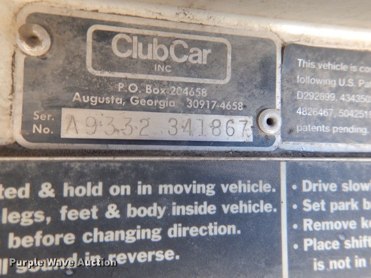 image for item DL4915 (4) Club Car golf carts