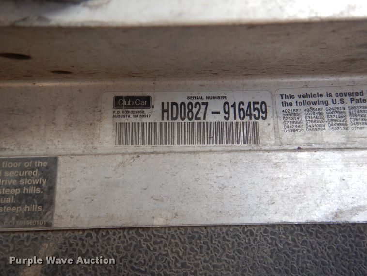 image for item DL4916 (4) Club Car golf carts