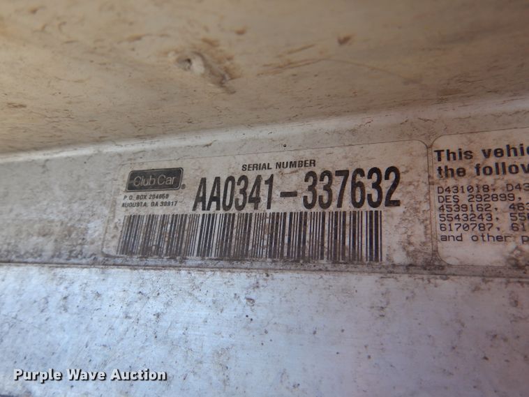 image for item DL4916 (4) Club Car golf carts