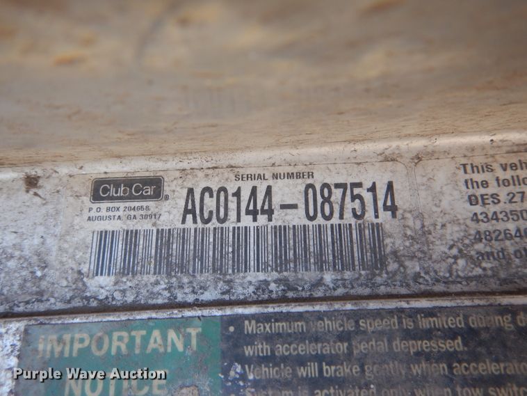 image for item DL4916 (4) Club Car golf carts