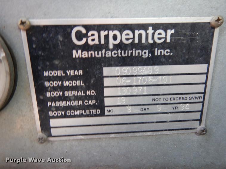 image for item DM2861 1995 GMC Vandura 3500  shuttle bus