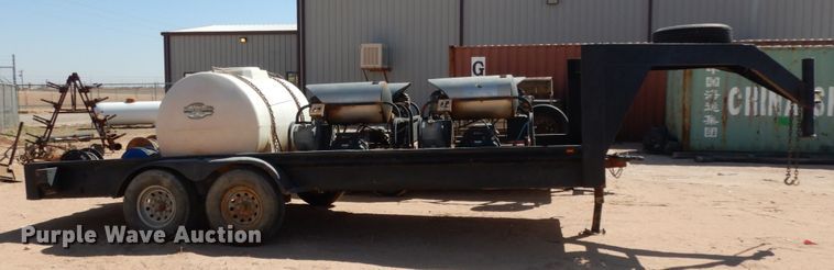 image for item DM2865 2011 Gooseneck 1120640B7B1 utility trailer with pressure washing system