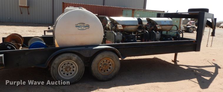 image for item DM2865 2011 Gooseneck 1120640B7B1 utility trailer with pressure washing system
