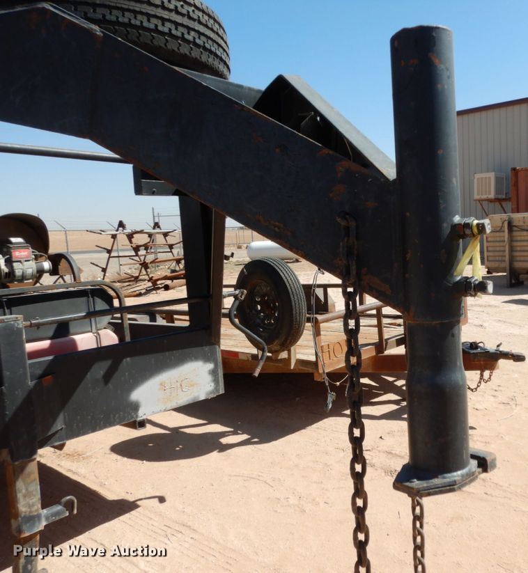 image for item DM2865 2011 Gooseneck 1120640B7B1 utility trailer with pressure washing system