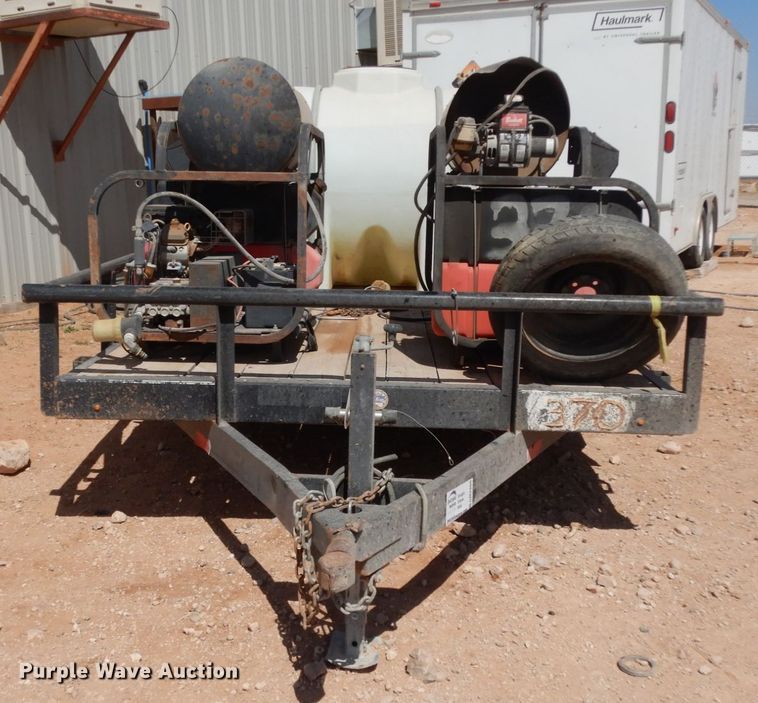 image for item DM2866 2015 C&M utility trailer with pressure washing system