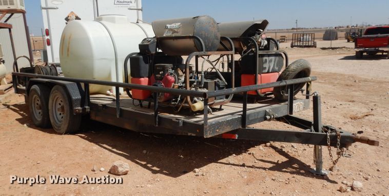 image for item DM2866 2015 C&M utility trailer with pressure washing system