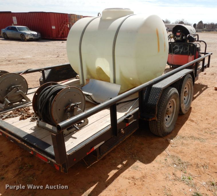 image for item DM2866 2015 C&M utility trailer with pressure washing system