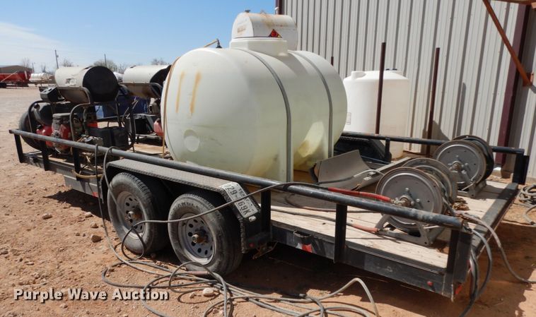 image for item DM2866 2015 C&M utility trailer with pressure washing system