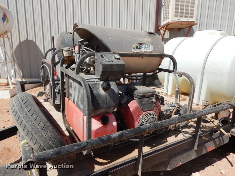 image for item DM2866 2015 C&M utility trailer with pressure washing system