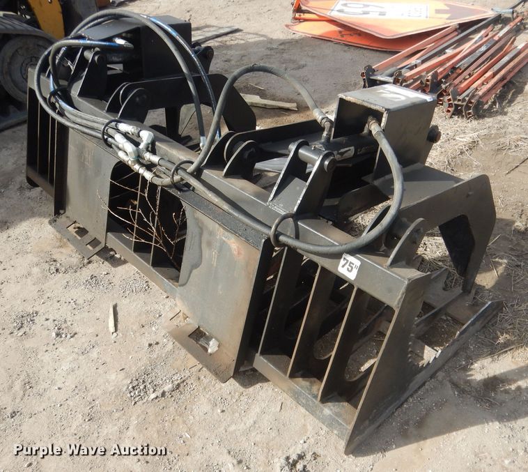 image for item FA9493 72"W skid steer grapple bucket
