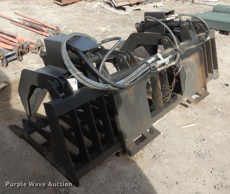 image for item FA9493 72"W skid steer grapple bucket