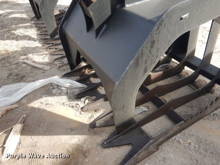 image for item FA9493 72"W skid steer grapple bucket