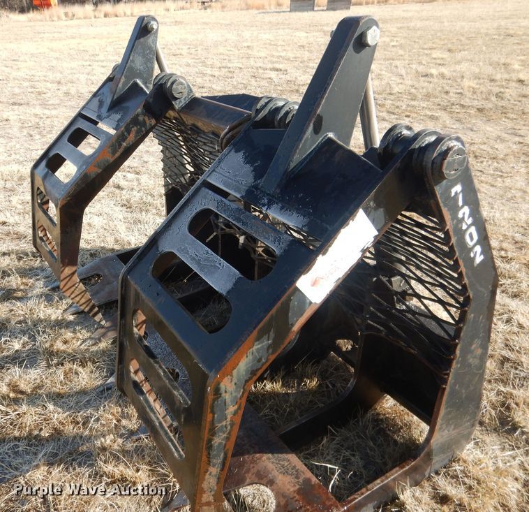 image for item FA9495 Robo 72"W skid steer grapple bucket