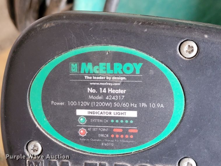 image for item FL9075 McElroy 424317 fusion machine