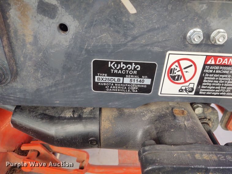 image for item FY9974 2017 Kubota BX25D  MFWD tractor