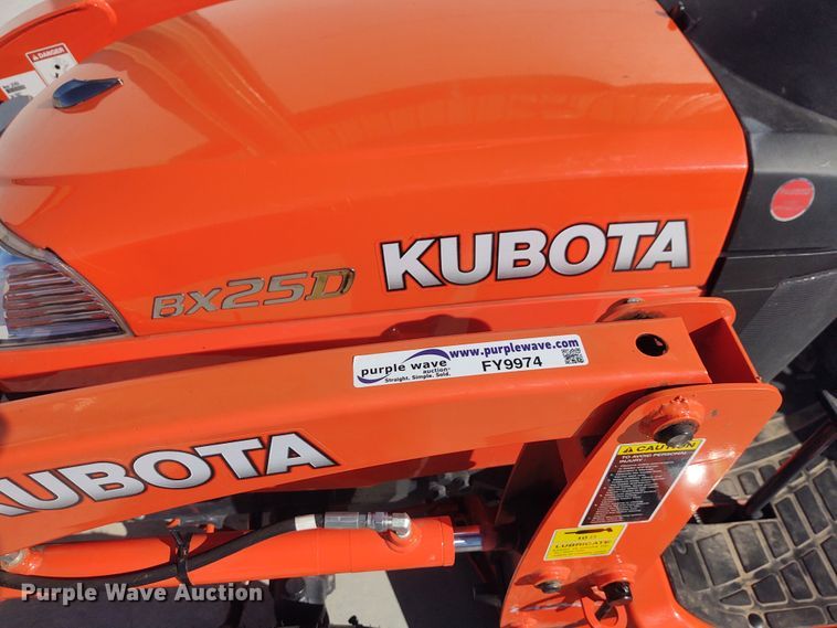 image for item FY9974 2017 Kubota BX25D  MFWD tractor