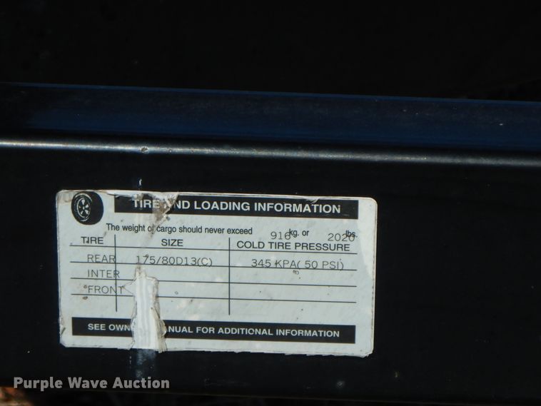 image for item GG9448 2007 Bear Bentley  boat trailer