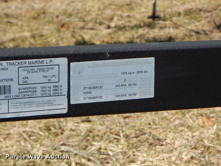 image for item GG9449 2018 Tracker PT195XTE  boat trailer