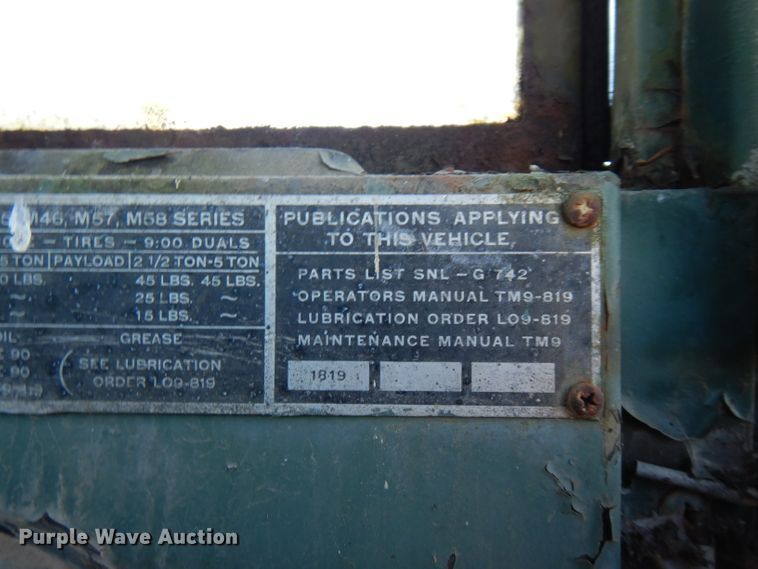 image for item GK9495 1953 Reo  truck cab and chassis