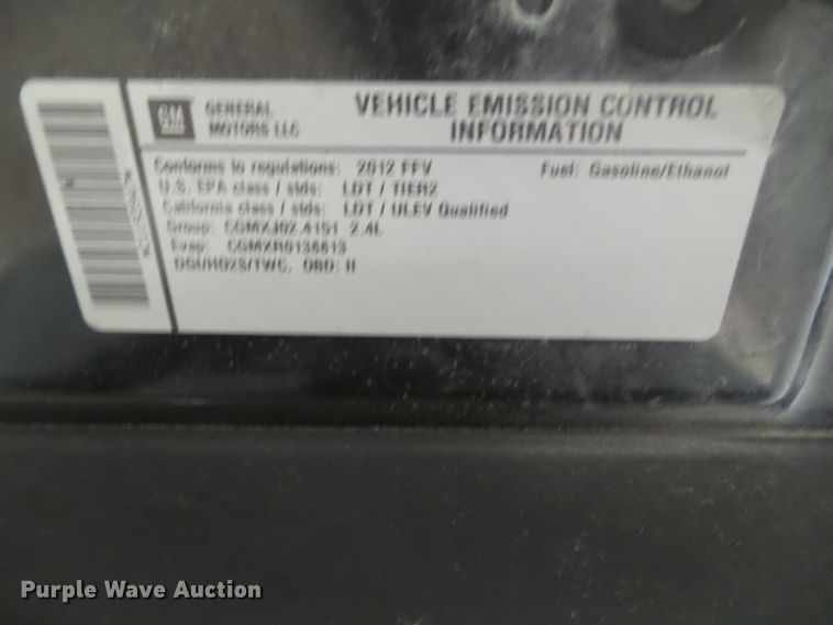 image for item HF9852 2012 Chevrolet Equinox LS  SUV