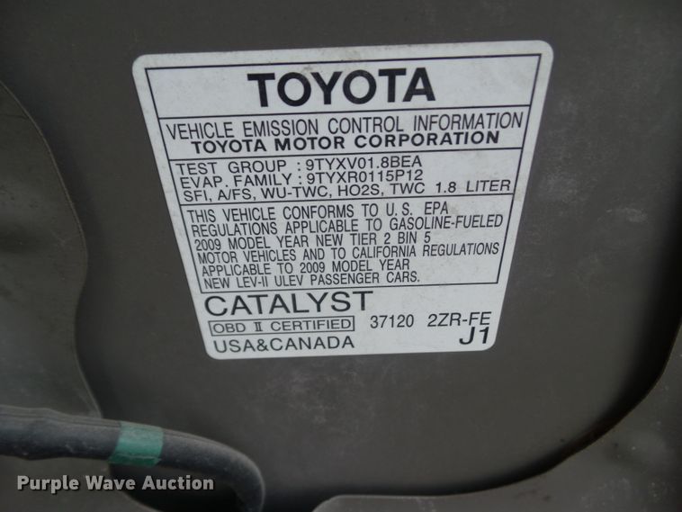 image for item HF9854 2009 Toyota Corolla LE