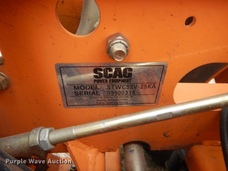 image for item HG9537 Scag STWC52V-25KA  ZTR lawn mower