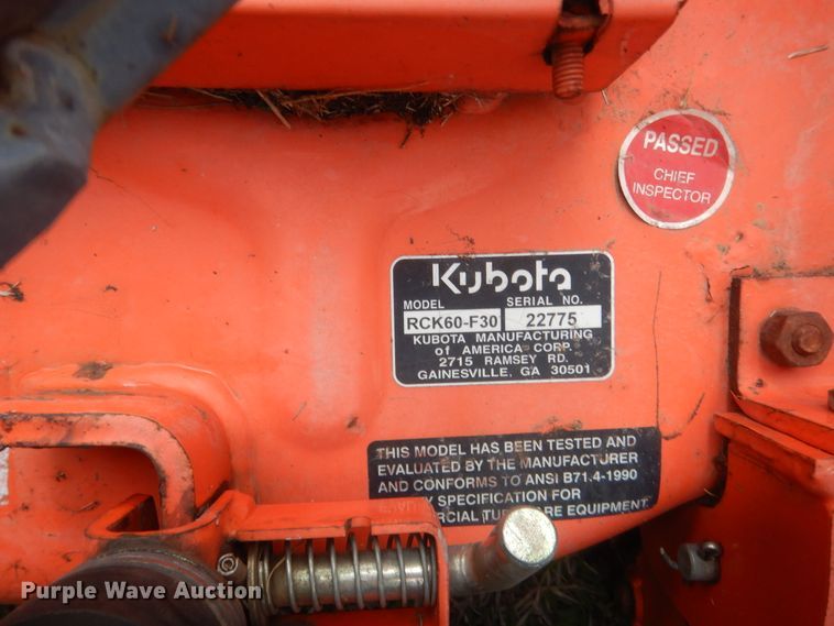 image for item HG9541 Kubota F2560  lawn mower