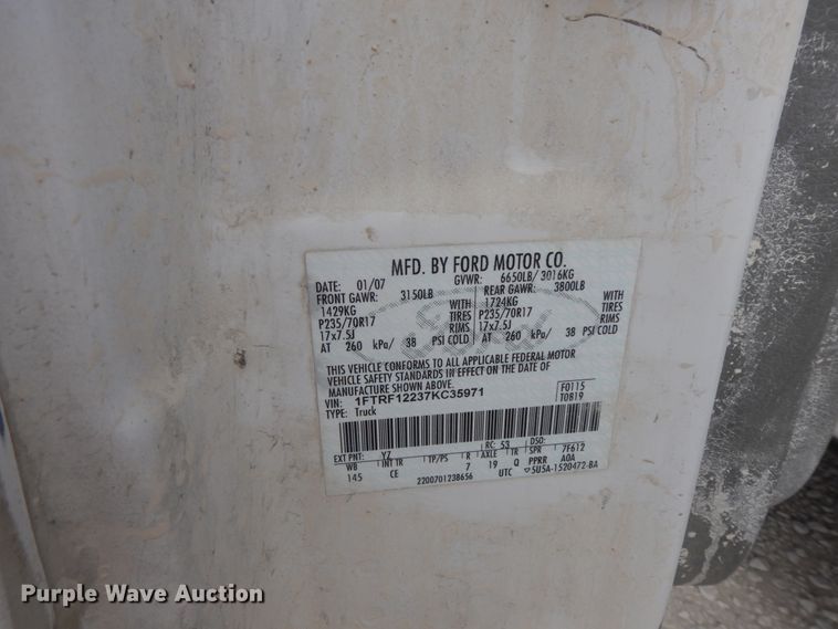 image for item HO9325 2007 Ford F150  pickup truck