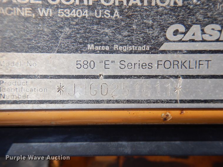 image for item HR9016 Case 580E  forklift