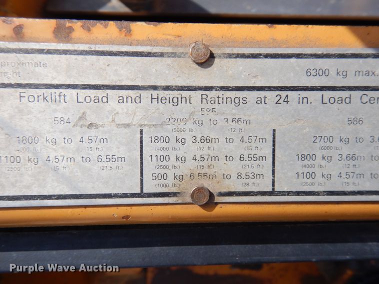image for item HR9016 Case 580E  forklift