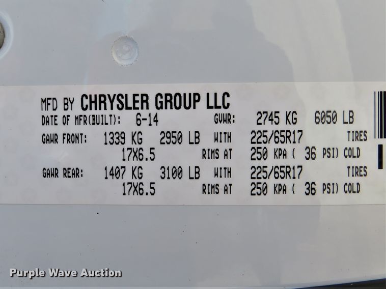 image for item HV9707 2014 Dodge Grand Caravan handicap accessible van