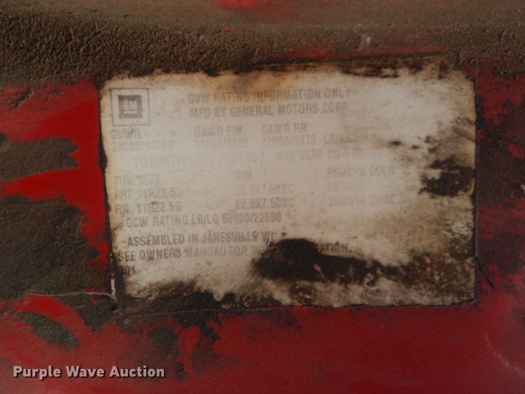 image for item II9335 1997 Chevrolet 7H4  propane truck