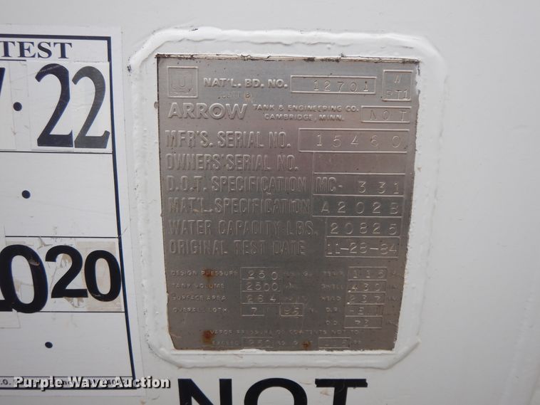 image for item II9336 1996 Chevrolet C7H propane truck