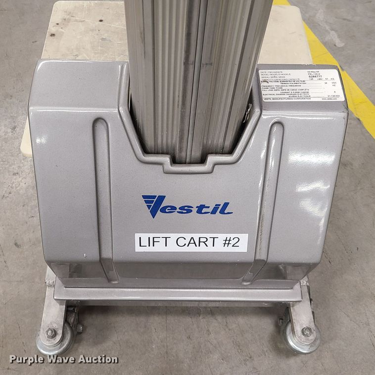 image for item IQ9072 Vestil PEL-100-A lift
