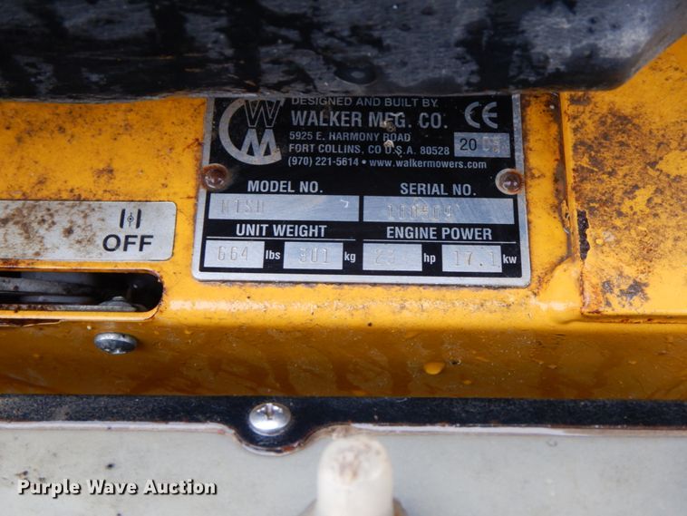 image for item IX9424 Walker MTSD  ZTR lawn mower