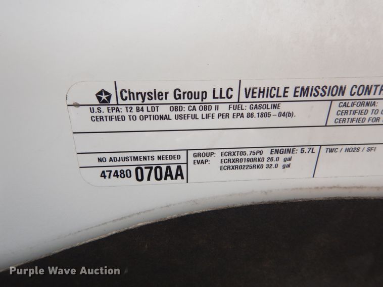 image for item IY9525 2014 Dodge Ram 1500  Quad Cab pickup truck