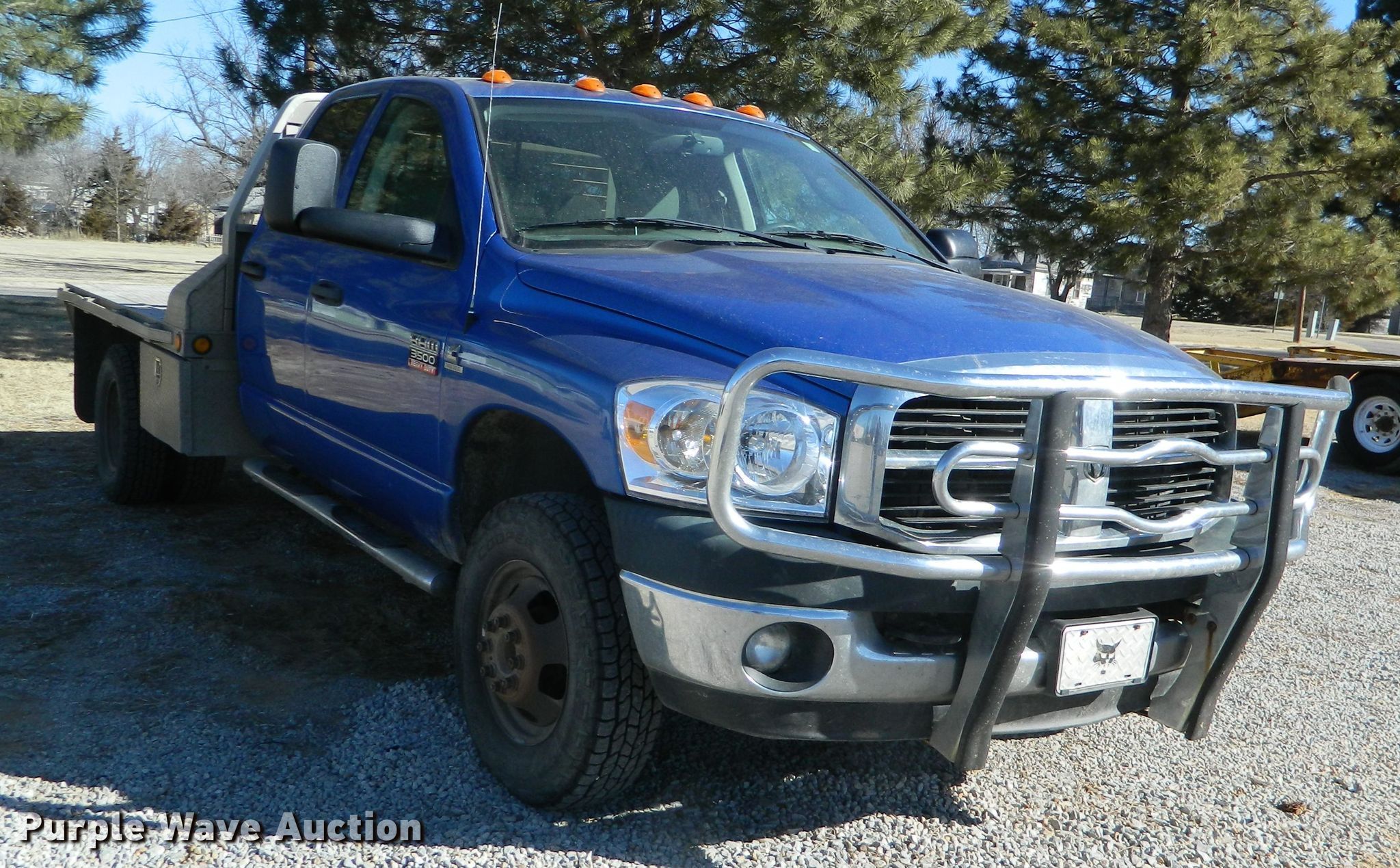 2008 Dodge Ram 3500 Quad Cab flatbed pickup truck in Lincoln, KS | Item ...