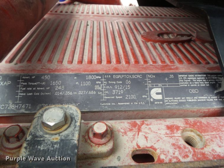 image for item DA7084 2014 Kenworth T800  dump truck