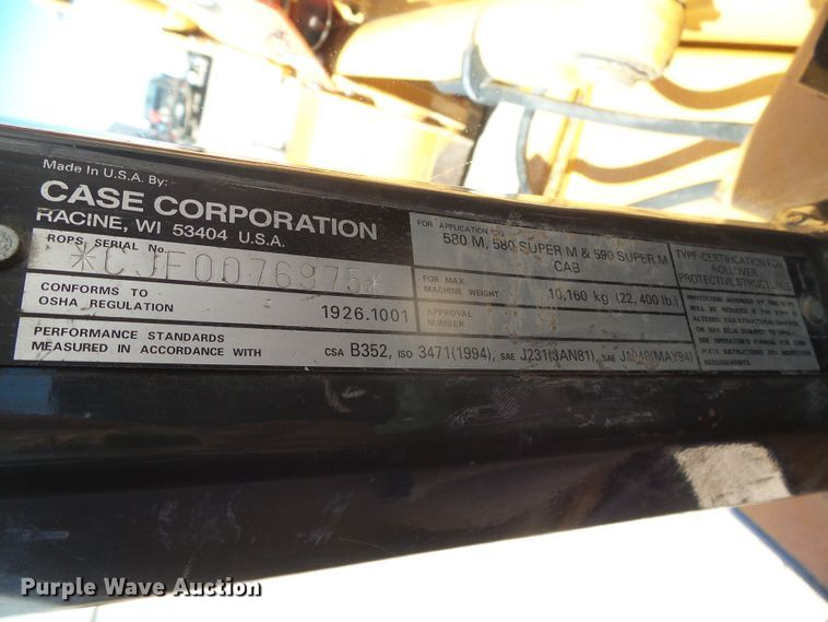 image for item DI5528 2004 Case 580 Super M  Series 2 backhoe