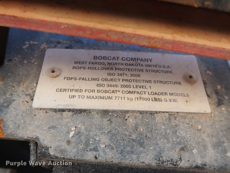 image for item DJ1876 2015 Bobcat T870  tracked skid steer loader