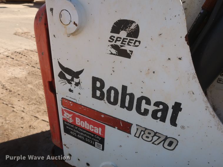 image for item DJ1876 2015 Bobcat T870  tracked skid steer loader