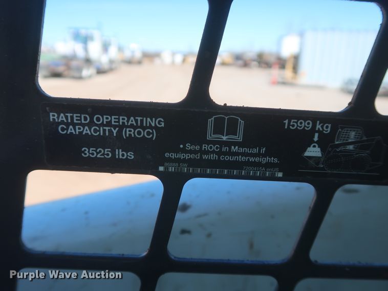 image for item DJ1882 2015 Bobcat T870  tracked skid steer loader