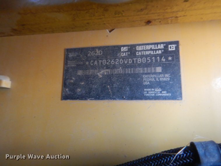 image for item DJ2211 2016 Caterpillar 262D  skid steer loader