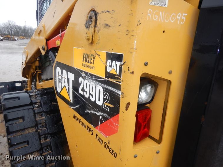 image for item DJ2962 2018 Caterpillar 299D2  tracked skid steer loader