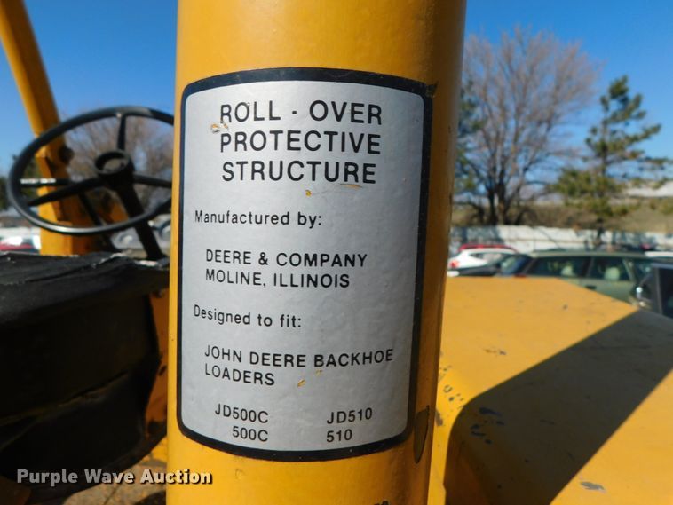 image for item DJ5977 John Deere 500C  backhoe