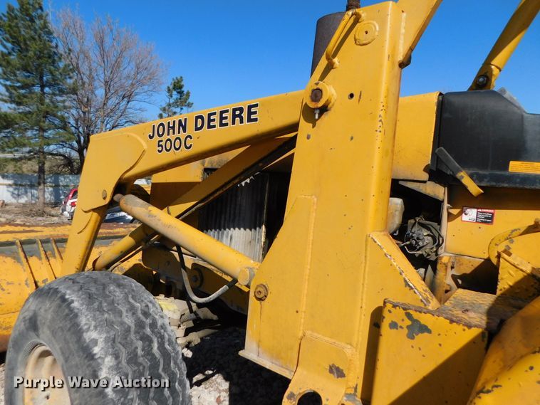 image for item DJ5977 John Deere 500C  backhoe