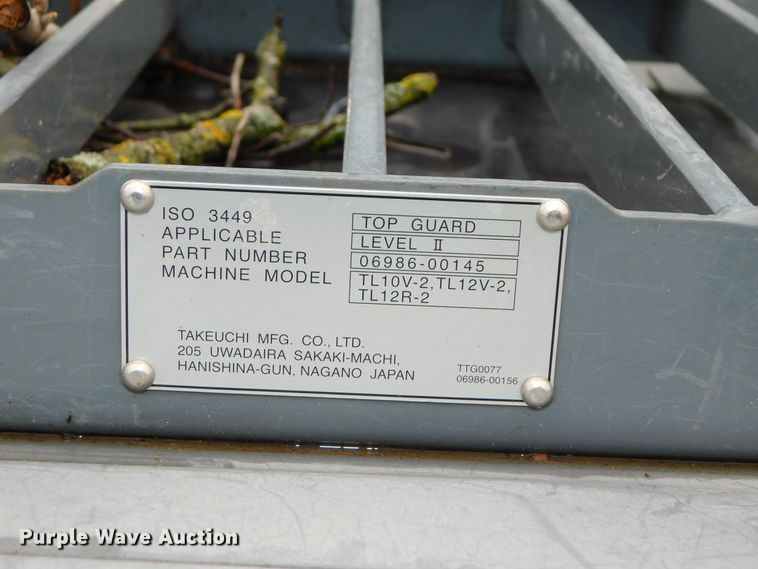 image for item DJ5978 2018 Takeuchi TL12R-2  tracked skid steer loader