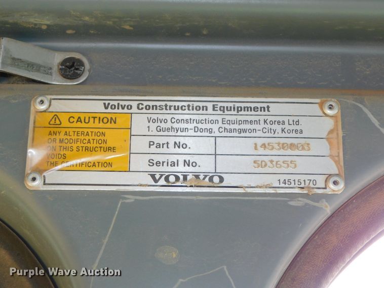 image for item DJ5980 2005 Volvo EC210B LC  excavator