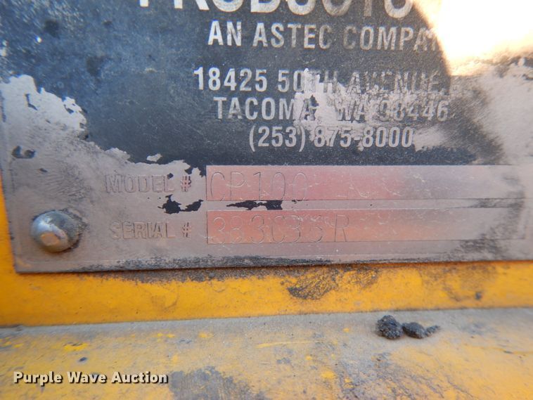 image for item DJ6046 2016 Carlson CP100  paver