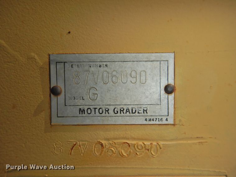 image for item DJ8346 1981 Caterpillar 120G  rigid frame motor grader